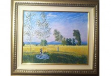 Meadow at Bezons – Monet